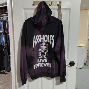 Assholes live forever purple tie dye